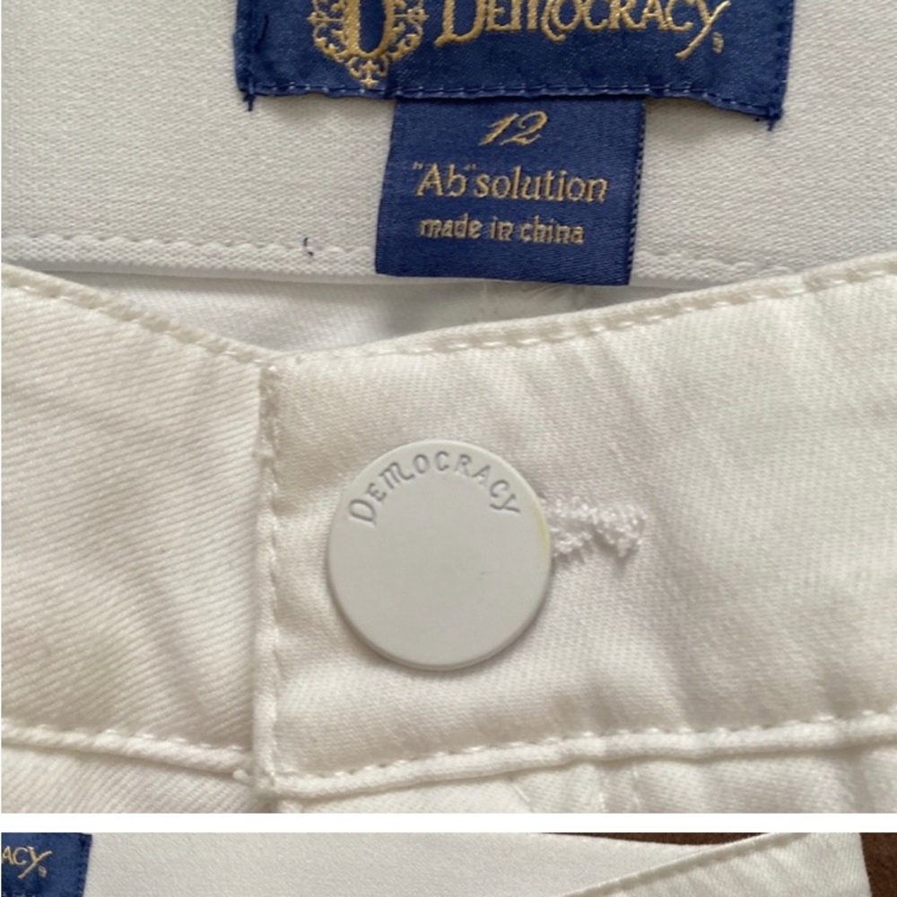 NWT Democracy white jeans/ cotton pants